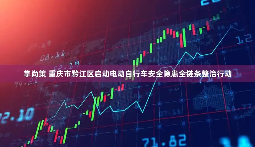 掌尚策 重庆市黔江区启动电动自行车安全隐患全链条整治行动