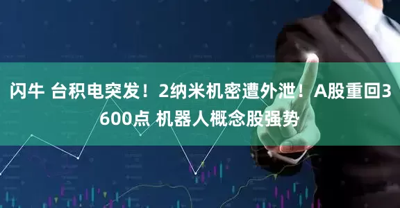 闪牛 台积电突发！2纳米机密遭外泄！A股重回3600点 机器人概念股强势